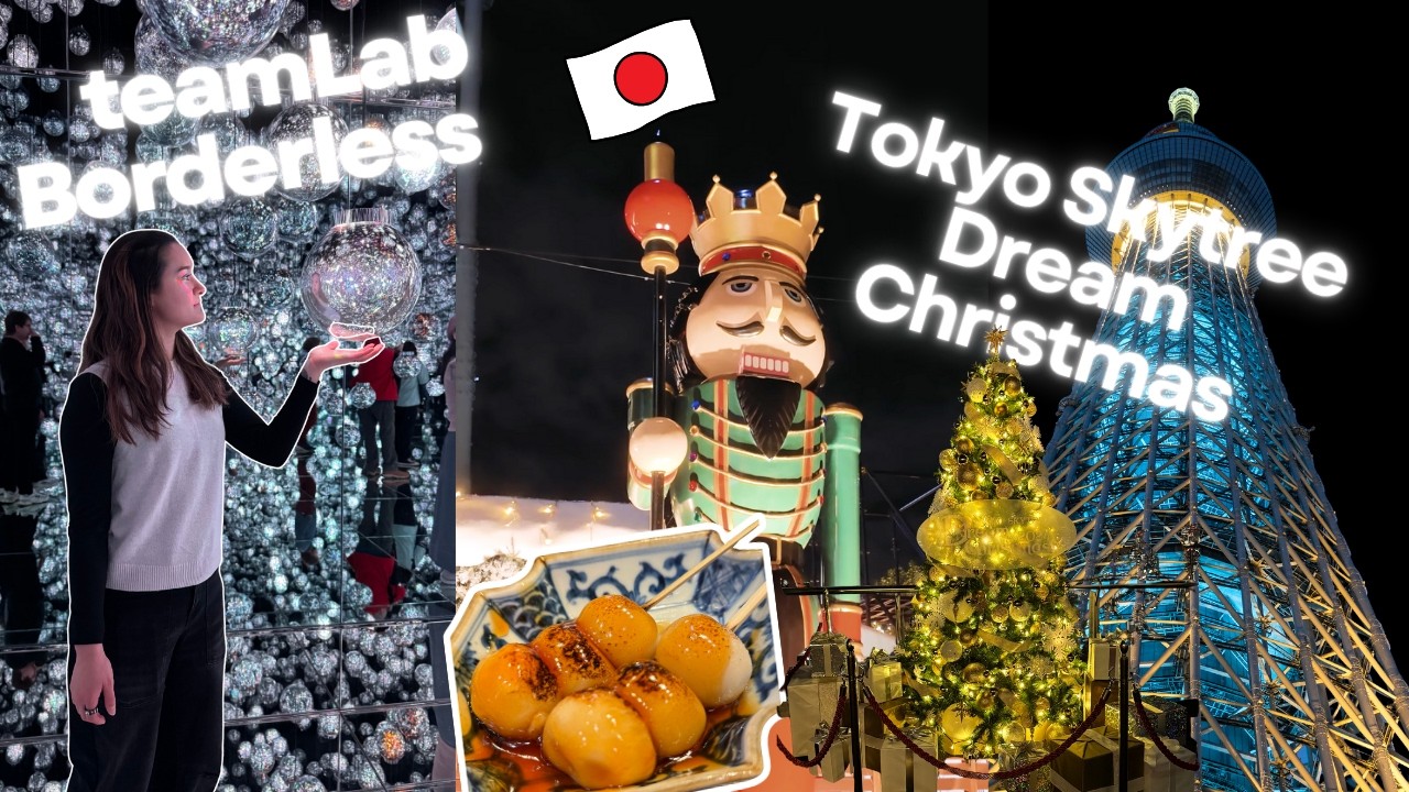 Исследуем Токио 🇯🇵 | teamLab Borderless, Shinjuku Udon и Tokyo Skytree Dream Christmas
