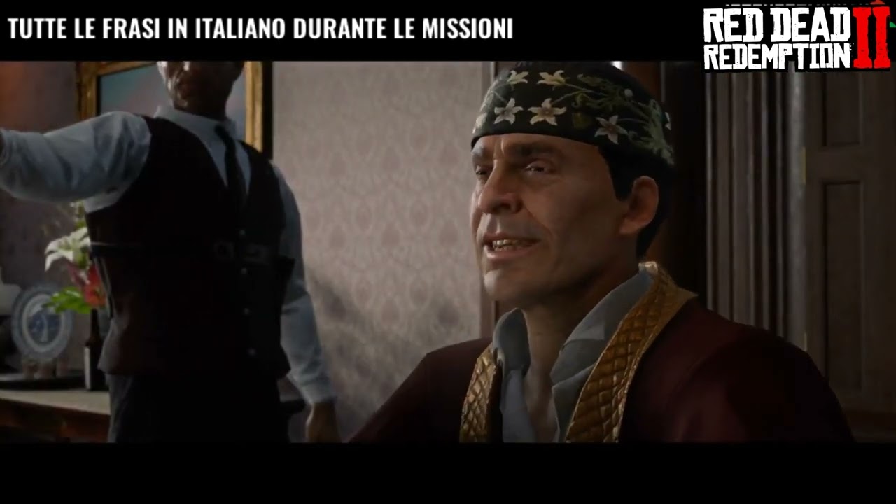 Red Dead Redemption 2 |  Every time Angelo Bronte spoke in Italian🇮🇹