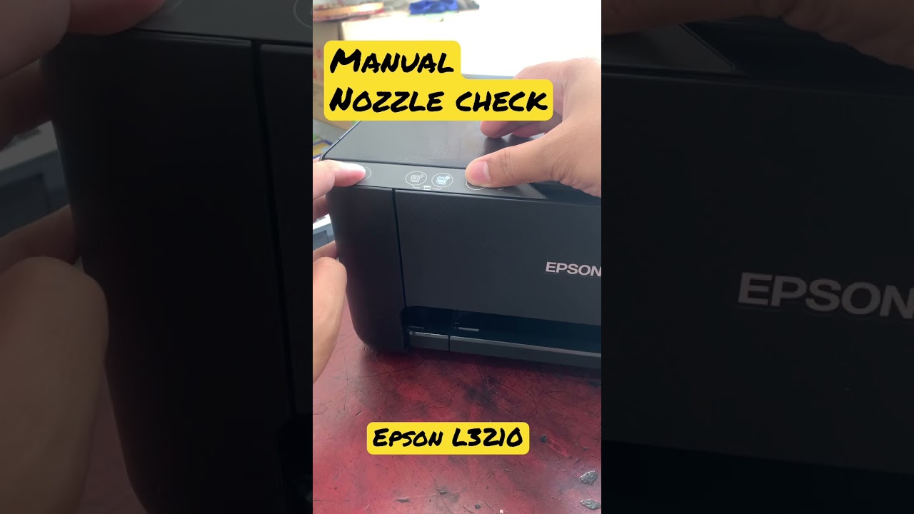 Epson l3210 how to manual nozzle check #shorts
