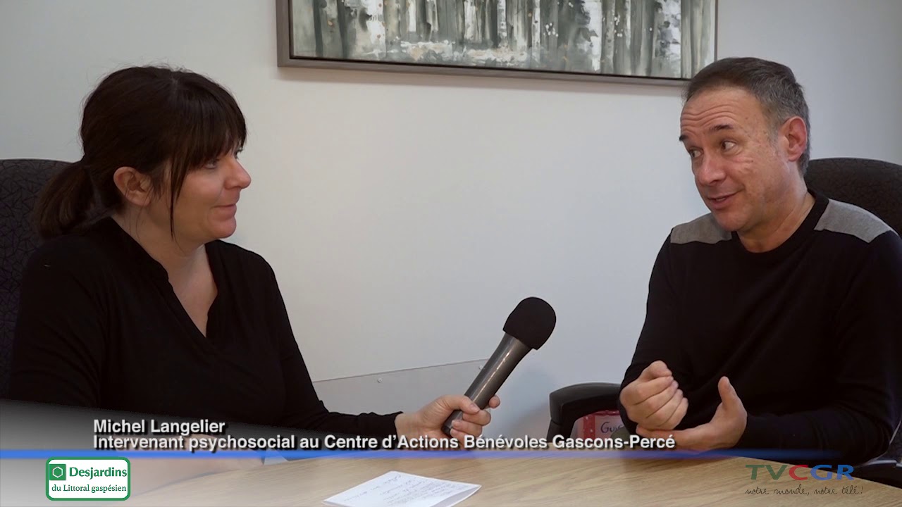 Michel Langelier, intervenant psychosocial au Centre d’Actions Bénévoles Gascon-Percé