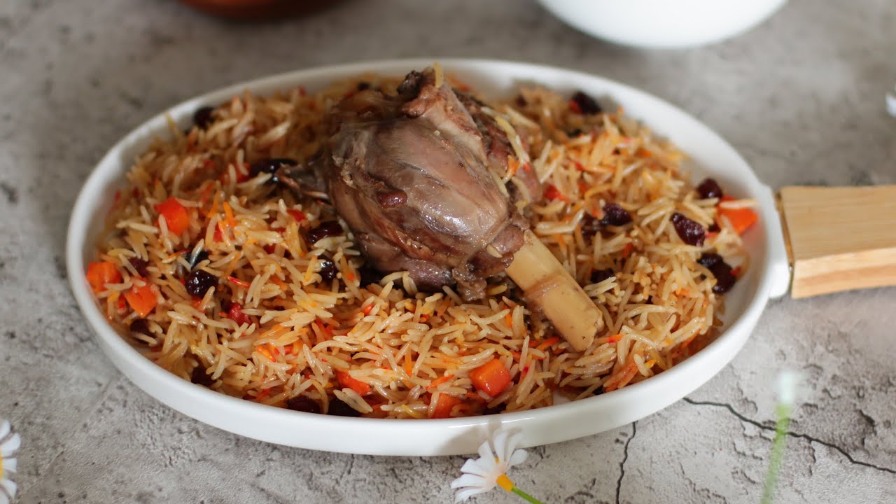 الرز الكابلي / بخاري اللحم | Kabuli Pulao (Spiced Lamb Pilaf)