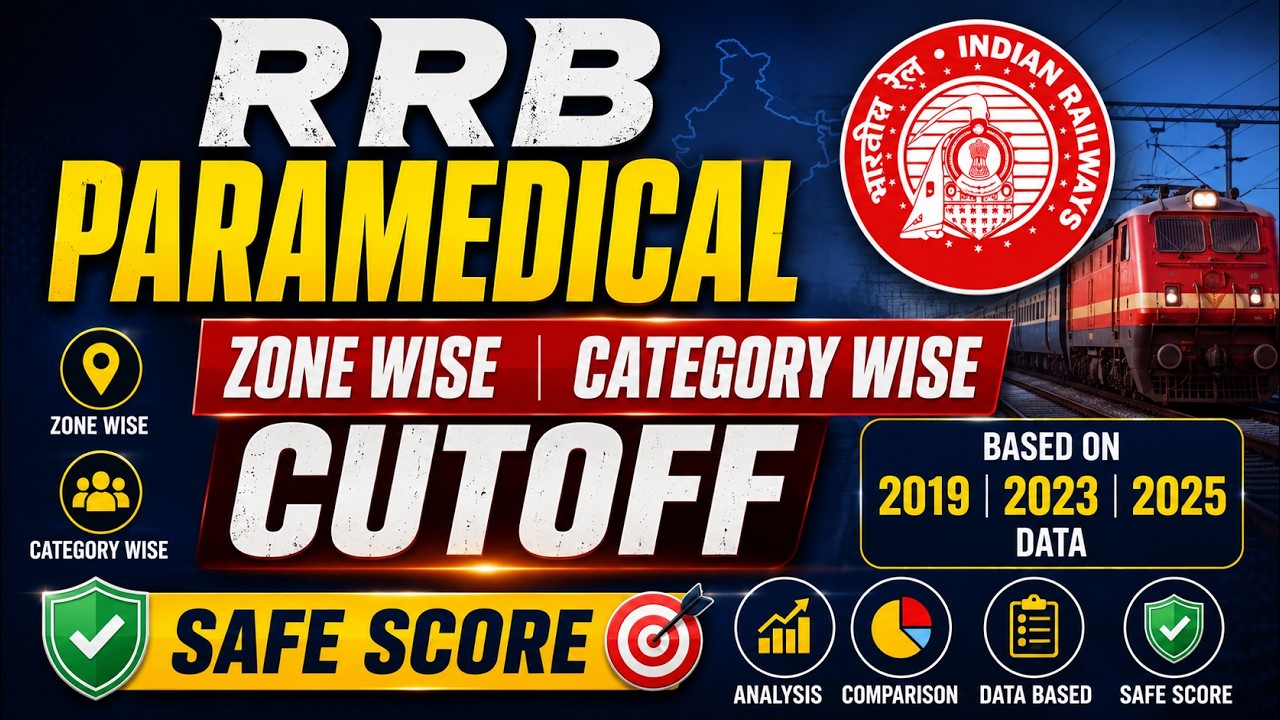 RRB Paramedical 2026 Expected Cutoff | Zone Wise & Category Wise Safe Score | Based on PYQ Analysis