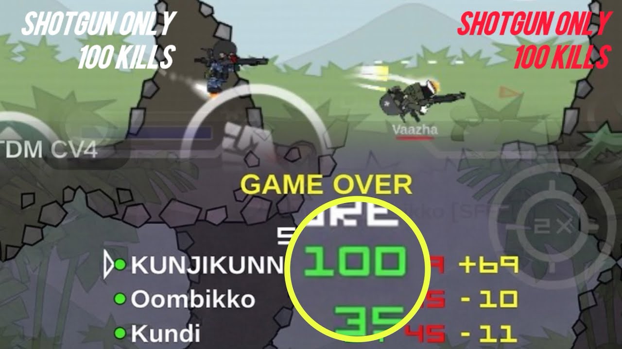 &ldquo;100 KILLS with ONLY SHOTGUN 😱 Mini Militia Classic (INSANE)&rdquo;