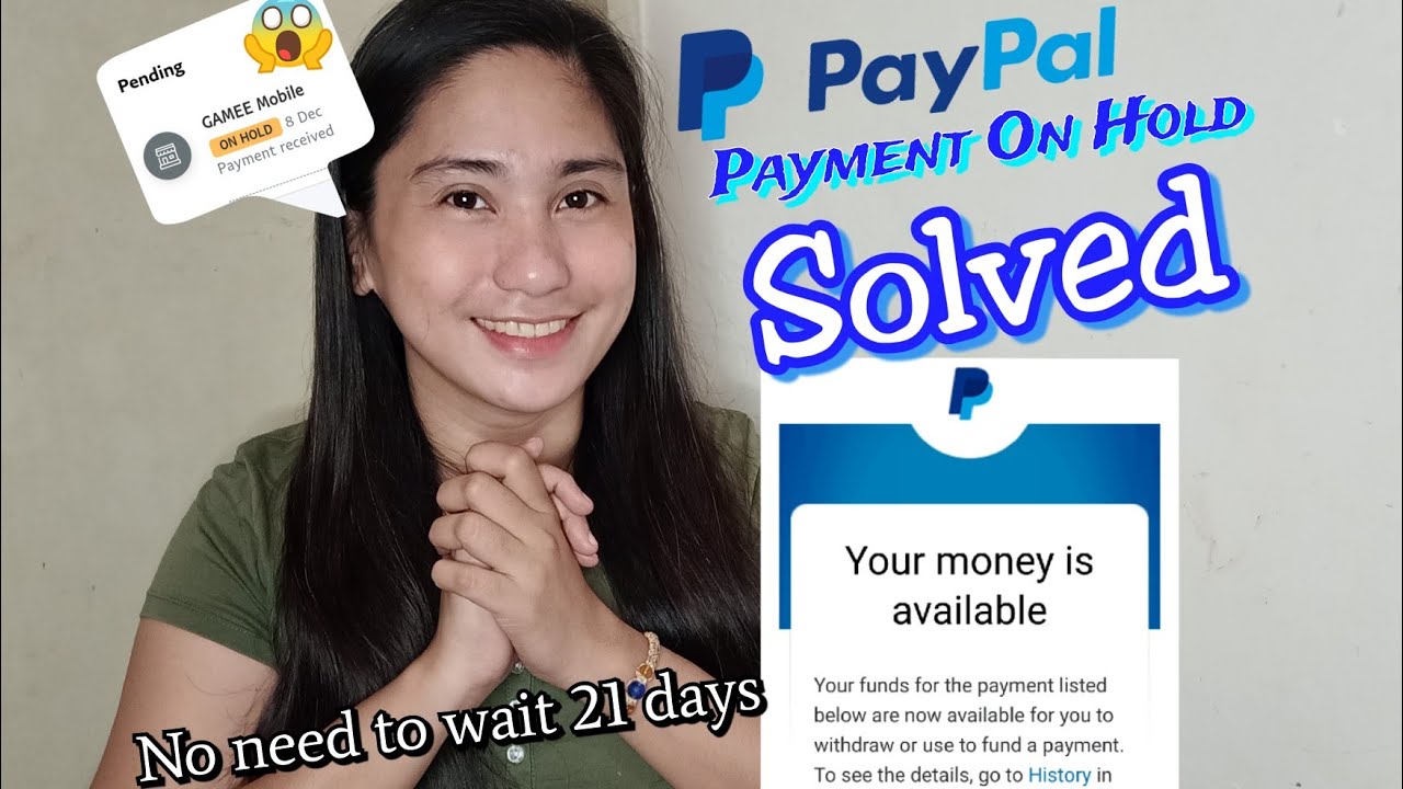 PAYPAL MONEY ON HOLD: How To Solve Pending Balance Problem I Euanne Hyuna