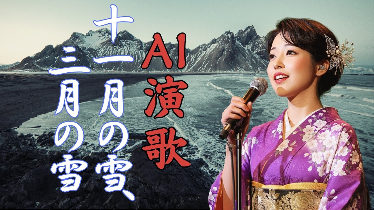 【SUNO AI】演歌「十一月の雪、三月の雪」好きな人を待つ女心をしっとりと歌いあげますJapnese Enka