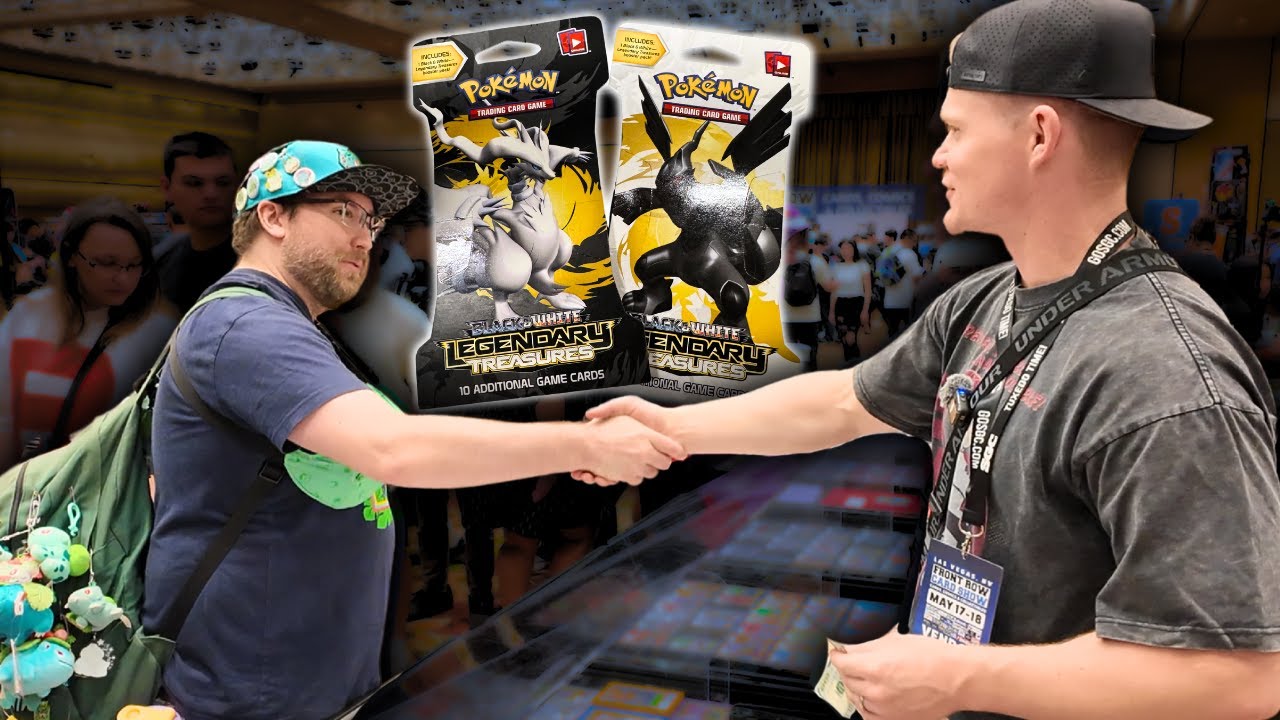 I'VE NEVER SEEN THESE SEALED POKEMON PACKS BEFORE | Las Vegas Front Row Card Show Pokémon Vendor POV