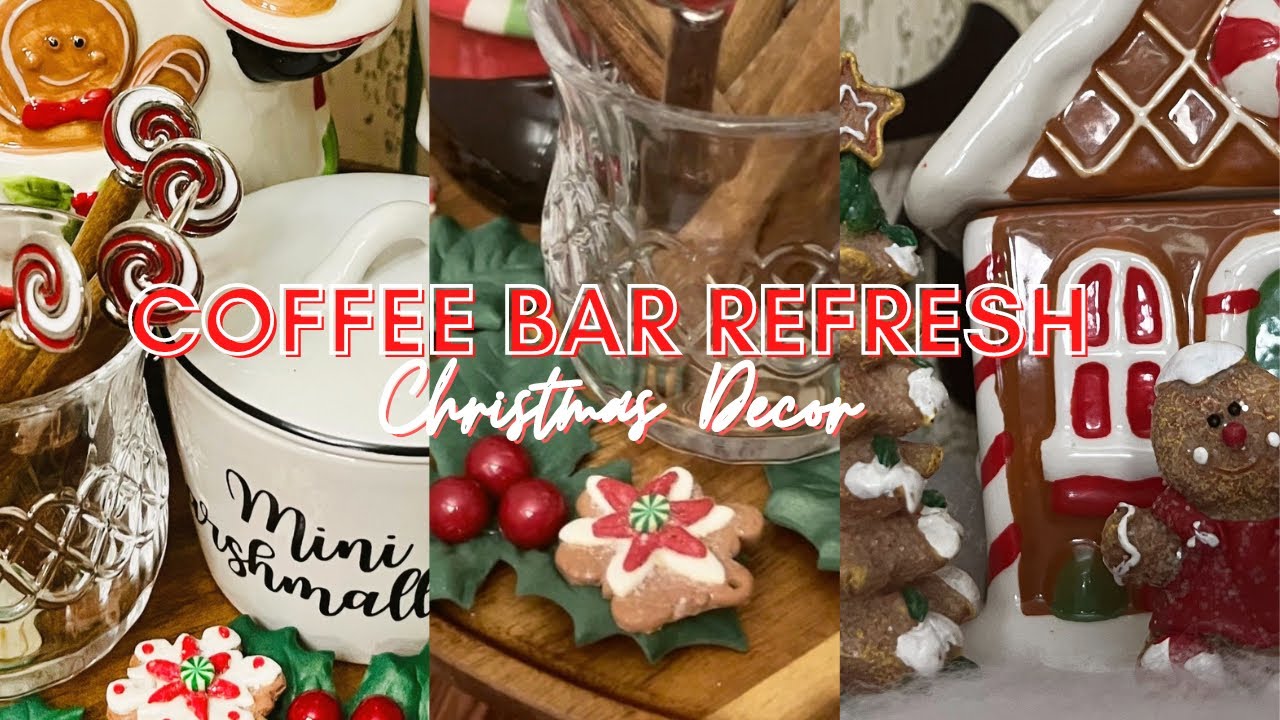 COFFEE BAR REFRESH | CHRISTMAS COFFEE BAR DECOR