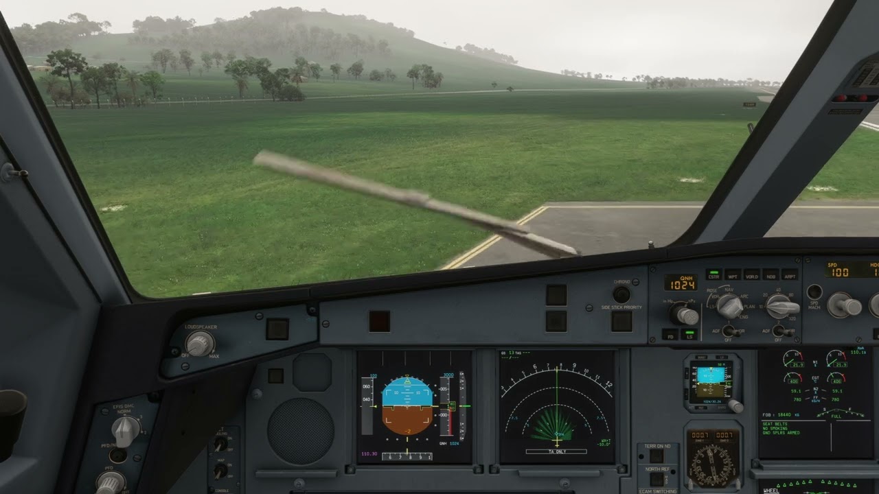 MSFS 2024 Airbus A330-200, Aterrizaje con lluvia en Isla de Pascua