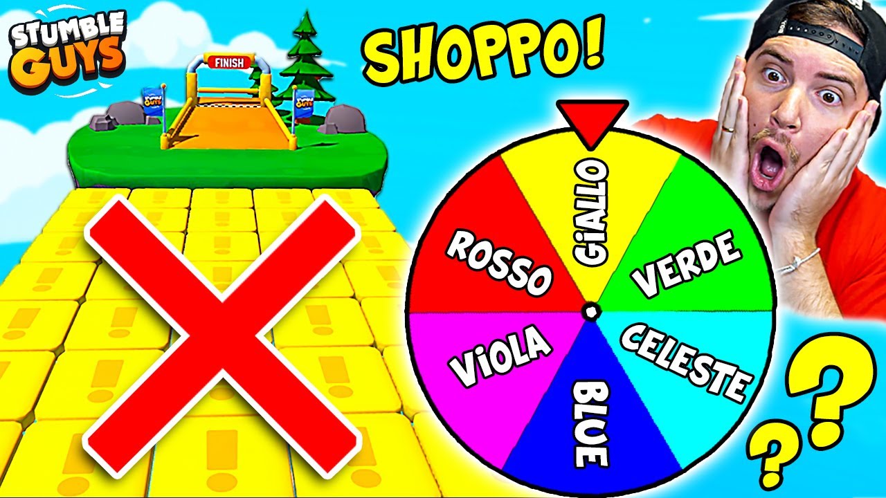 LA RUOTA DECIDE IL COLORE CHE NON POSSO TOCCARE su STUMBLE GUYS!! - Trovo 2 LEGGENDARIE SPECIALI