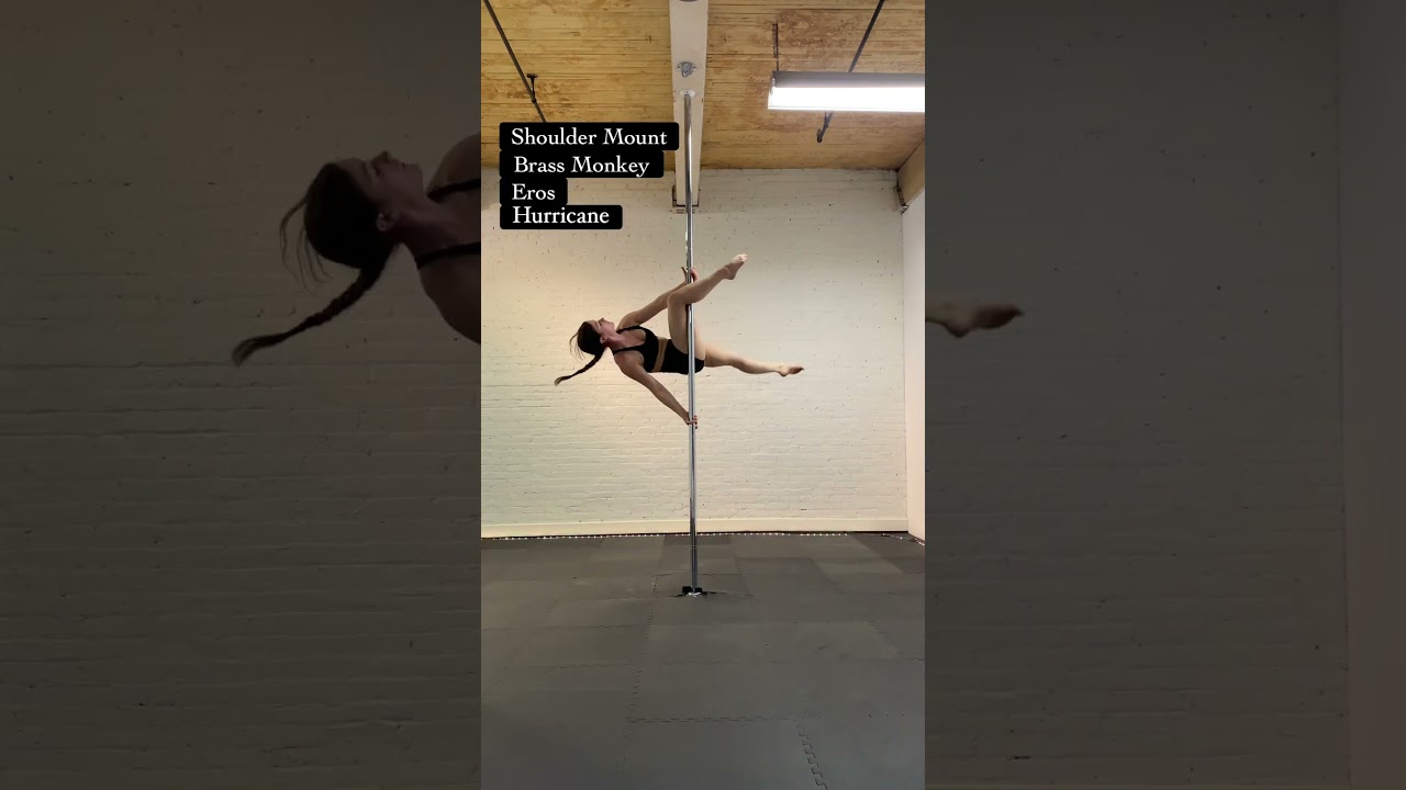 Advance Pole Dance Combo// Pole Fitness Tutorial #poledance #polefitness