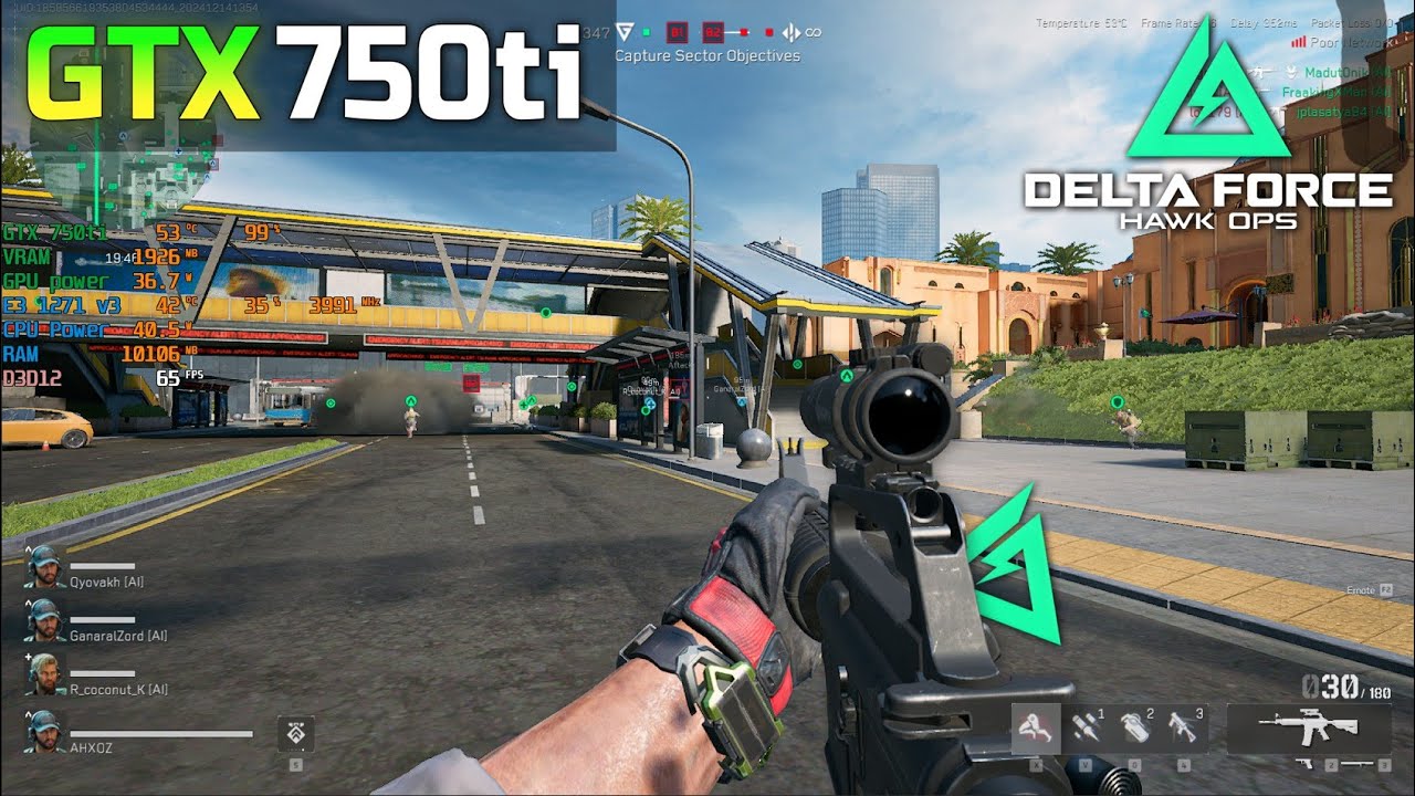 Delta Force on GTX 750ti 2GB Superclocked | 1080p, 720p FSR Performance