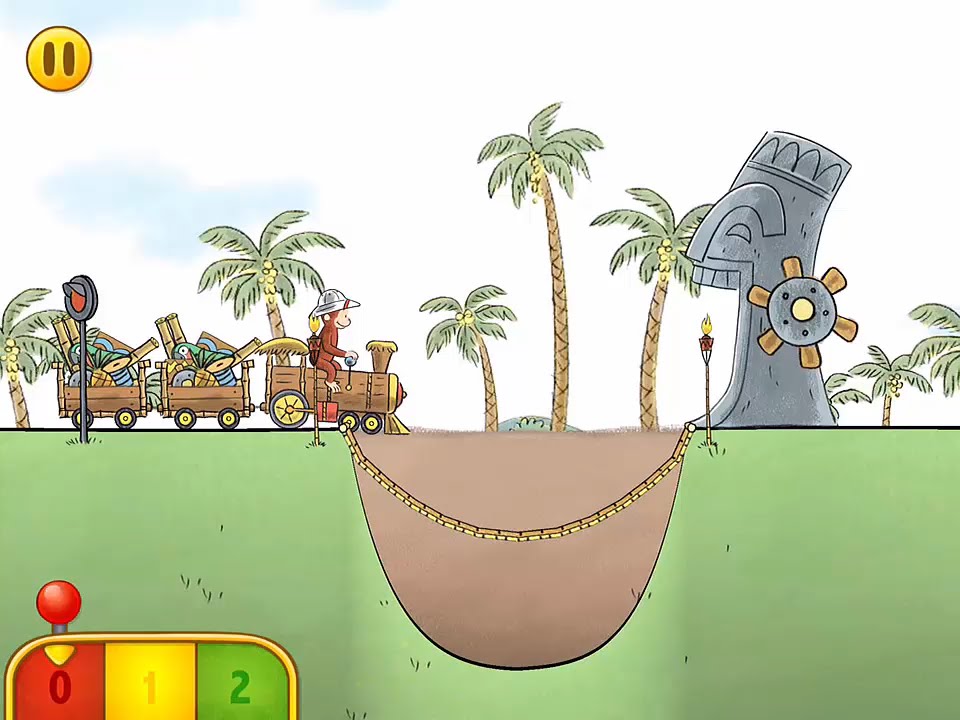 Curious George Train Adventures by Houghton Mifflin Harcourt - Brief gameplay MarkSungNow