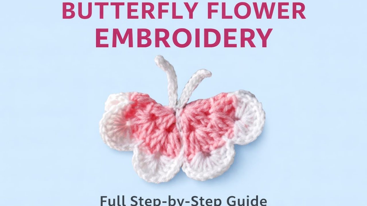 How to Crochet a Butterfly / Super Easy Crochet Mini Butterfly Keychain #butterfly #crochet #goviral