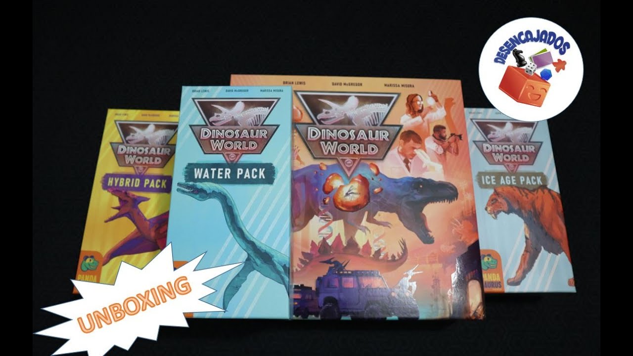 Unboxing Dinosaur World versión kickstarter y expansiones