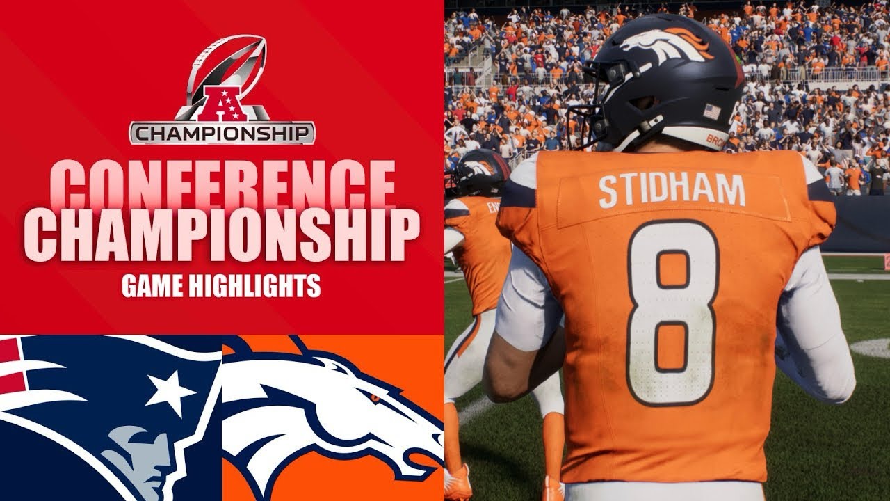 Patriots vs Broncos AFC Championship Simulation Highlights | Madden 26 Next Gen