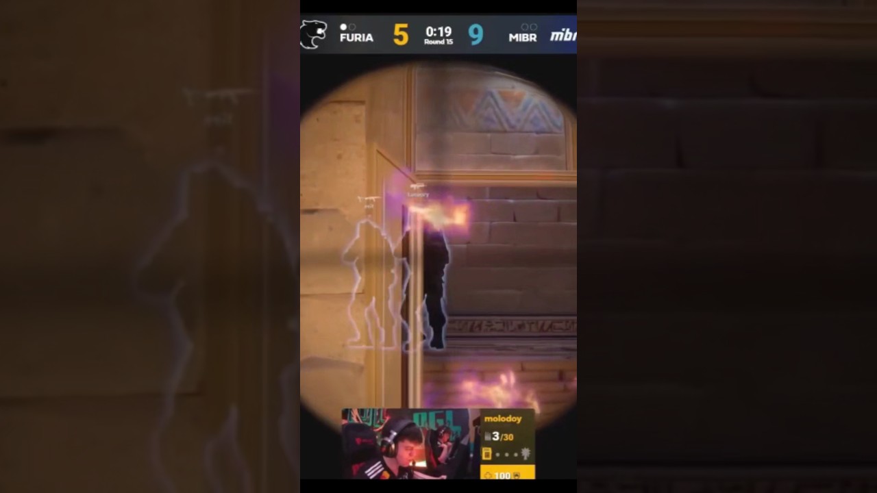 Clutch do molodoy 2v1 contra MIBR #furiaclips #furia #furiagg #diadefuria #molodoy #mibr #cs2