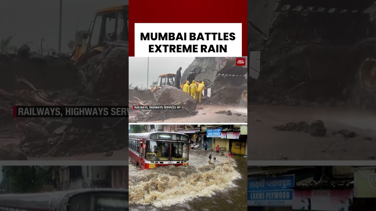 Mumbai Under Water! Trains, Flights & Highways Hit by Heavy Rain #mumbai #landslide #monsoon