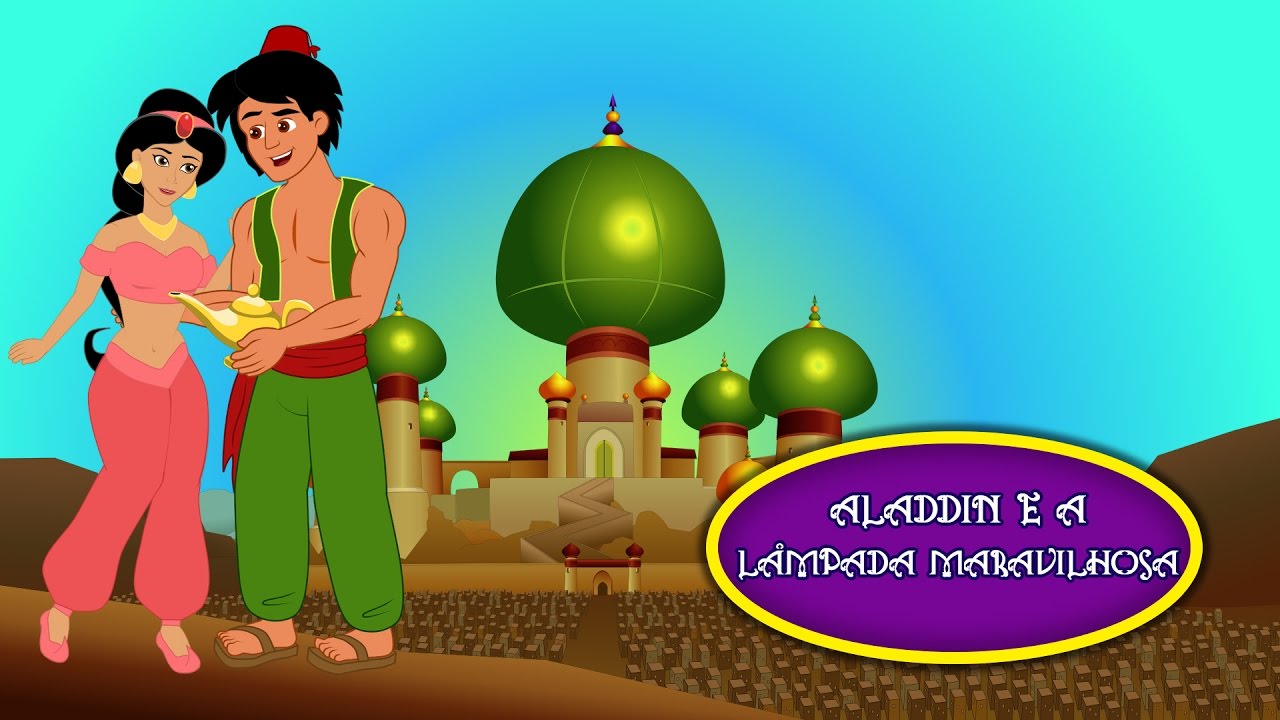 Aladim e a Lâmpada Maravilhosa - Historia completa - Desenho animado infantil em Português