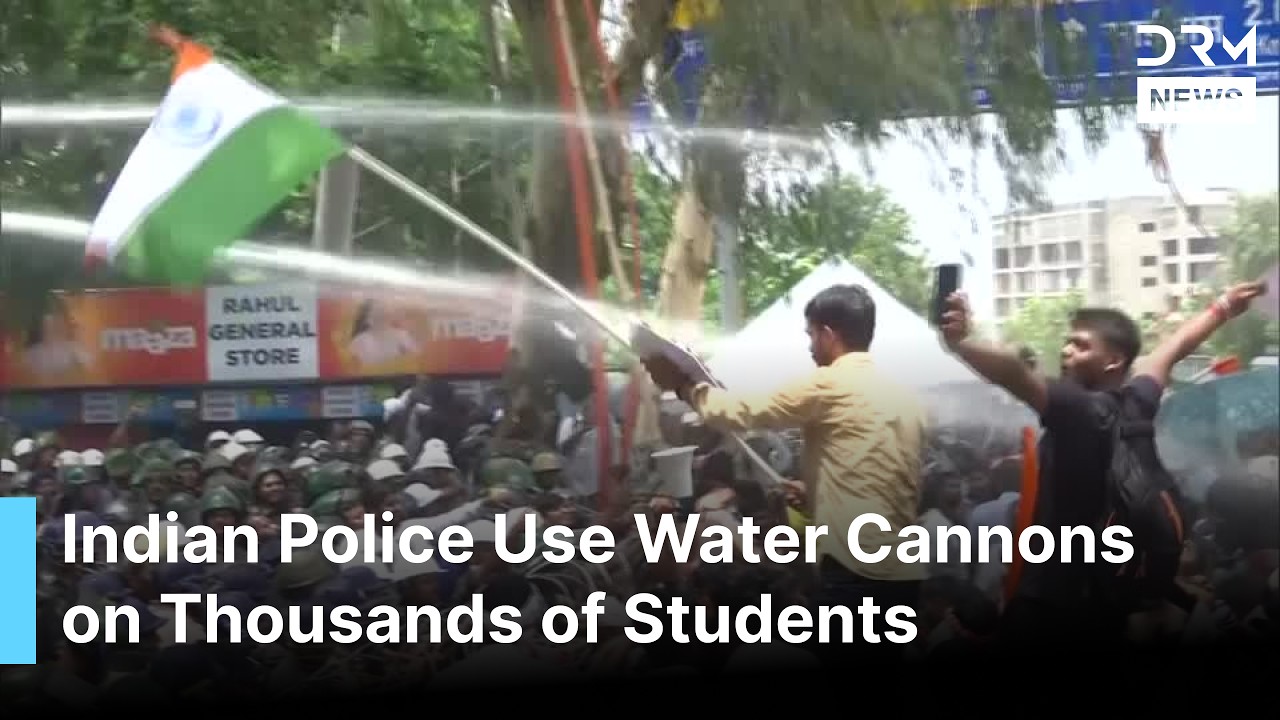 India: Police Fire Water Cannons at Students Protesting Exam Irregularities in Jharkhand | AC1G