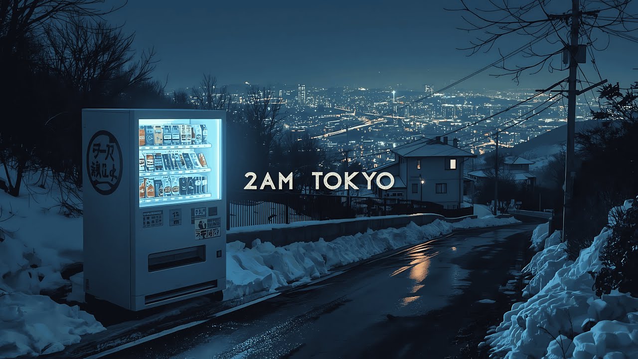After 2 AM, the Neon Still Glows ❄️ | Tokyo 90s Lofi — Cold Streets & Winter Quiet