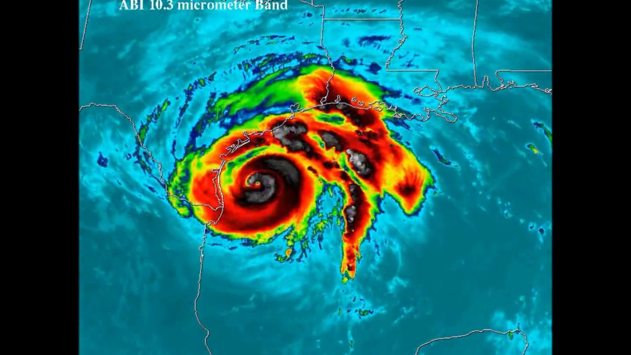 Major Hurricane Harvey (09L) 2017 Infrared satellite imagery.