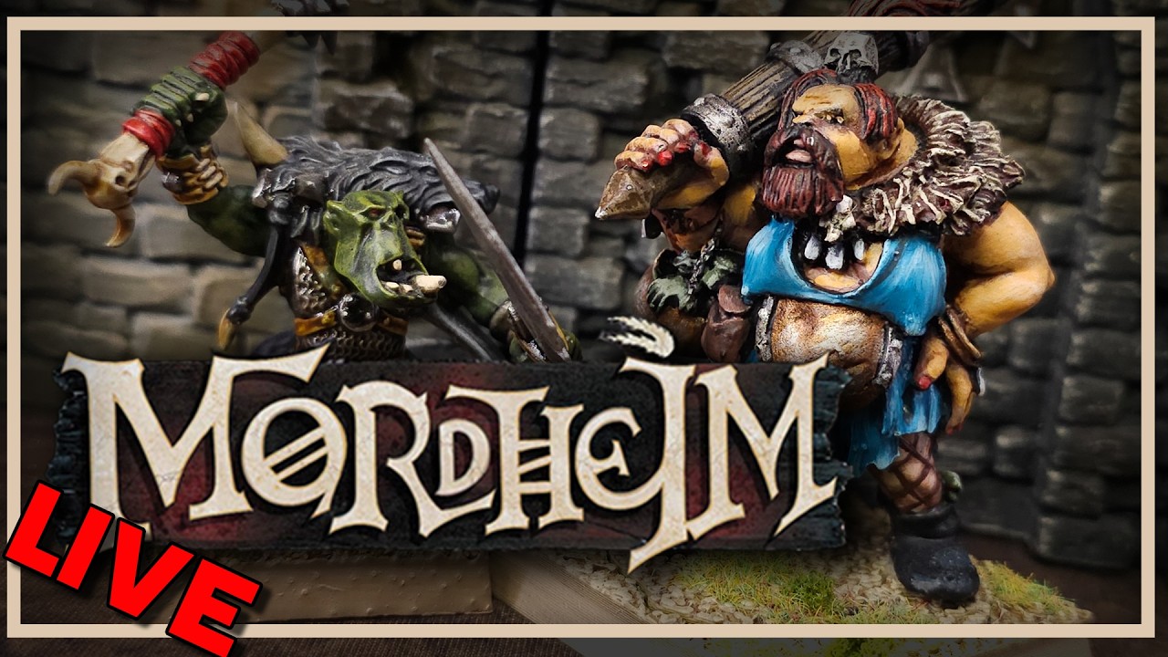 Ogre Hunting Party Vs Orc Mobs - Mordheim Live Battle Report