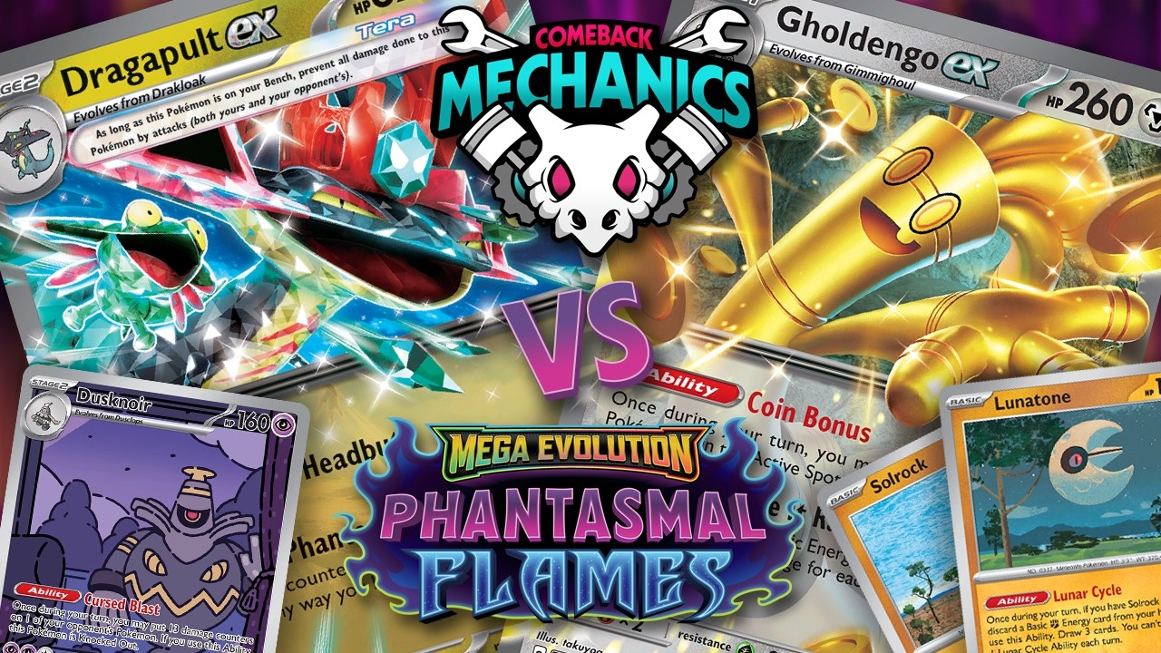 DRAGAPULT EX ПРОТИВ GHOLDENGO EX - Игровой процесс Pok&eacute;mon TCG Standard