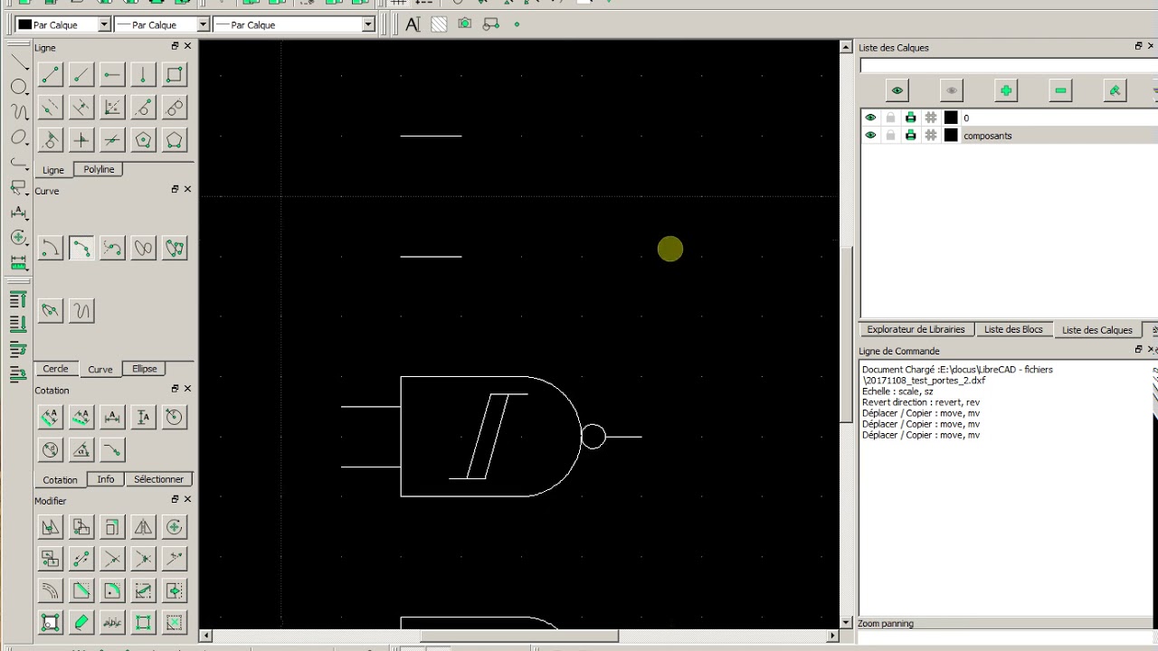 LibreCAD (1) - le dessin de circuits &eacute;lectroniques