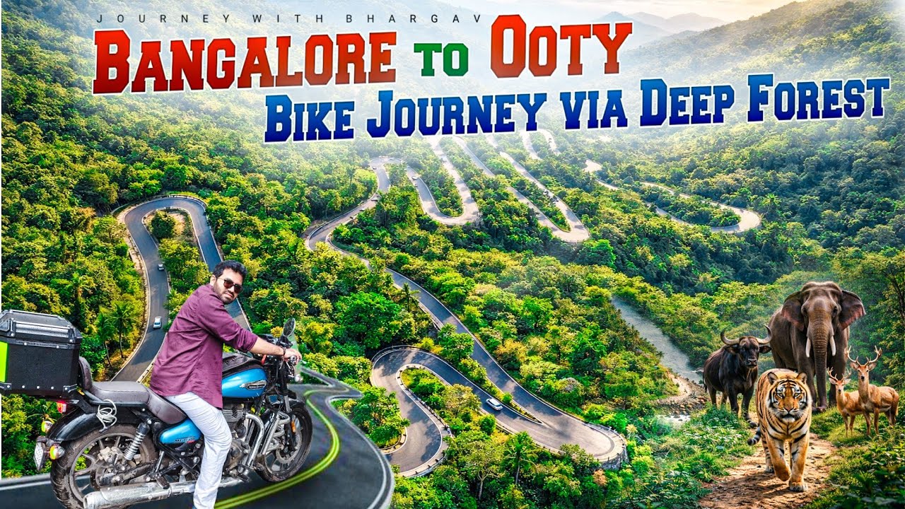 Bangalore to Ooty Road Trip by Bike via Forest | Bandipur Mudumalai Tiger Reserve | Ooty Travel Info