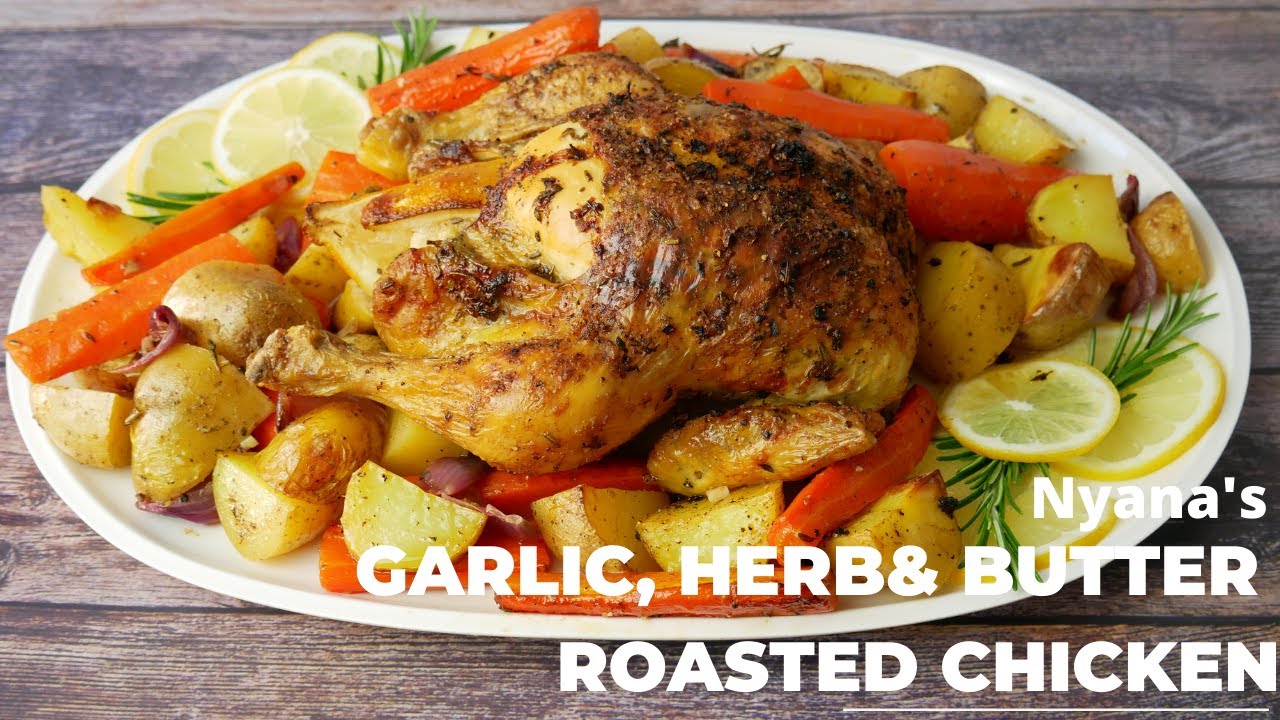How to make Garlic, Herb and Butter Roasted Chicken | Chicken Recipes | Roast Chicken Recipe