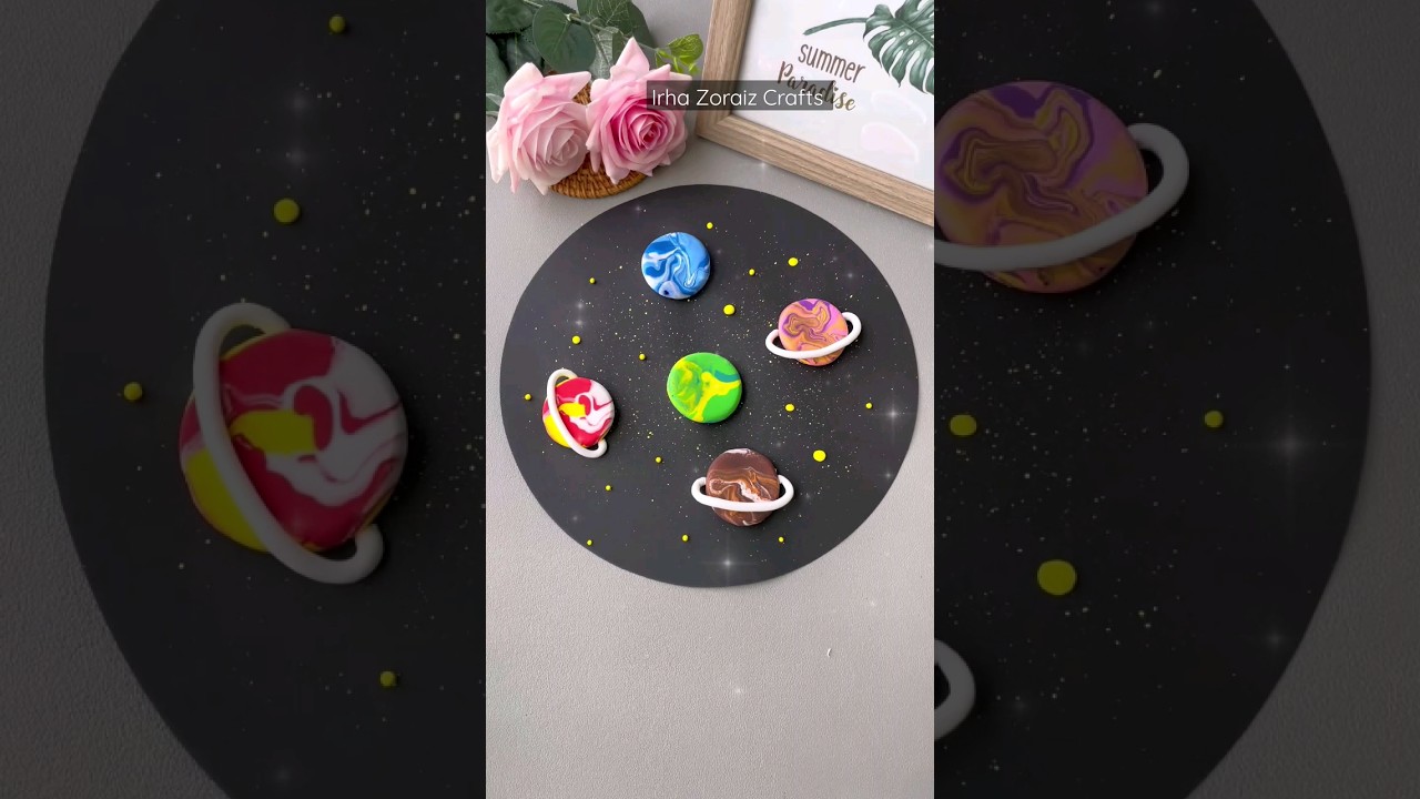 Make a universe galaxy with clay! 