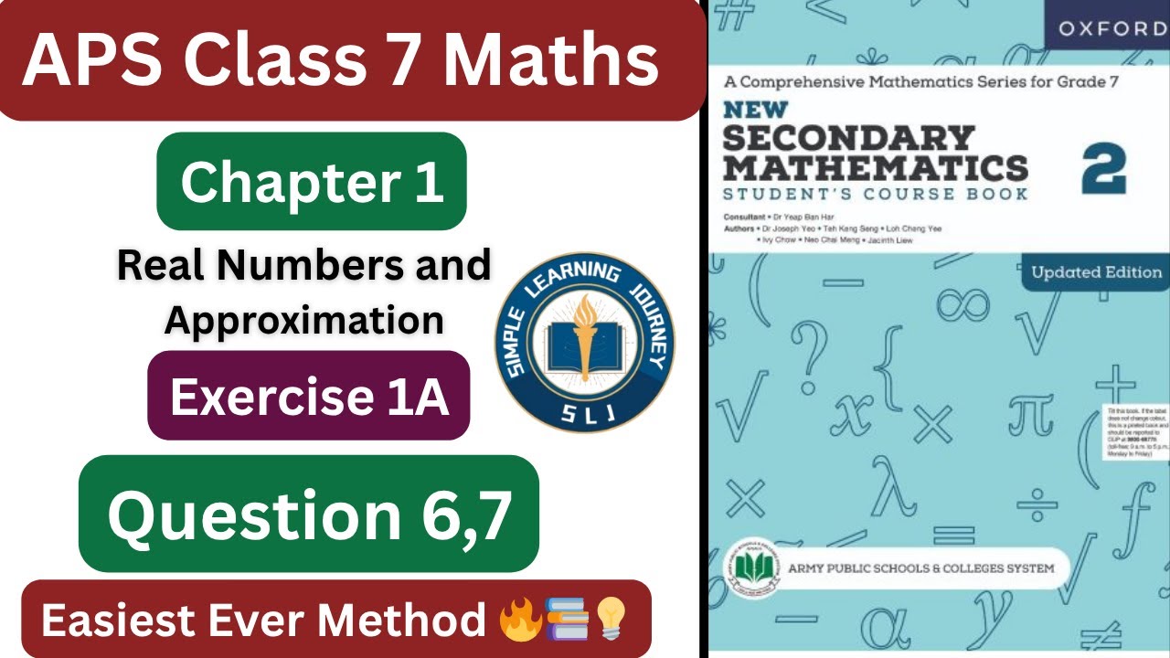 Class 7 APS Math | Exercise 1A Question 6,7 Full Solution