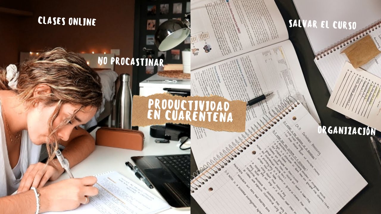 PRODUCTIVIDAD en CUARENTENA| clases online, cómo salvar el curso!