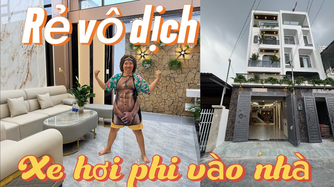 Xe hơi phi vào nhà , rẻ vô địch thiên hạ, hơn 6 tỷ mà nhà đẹp tinh mơ 