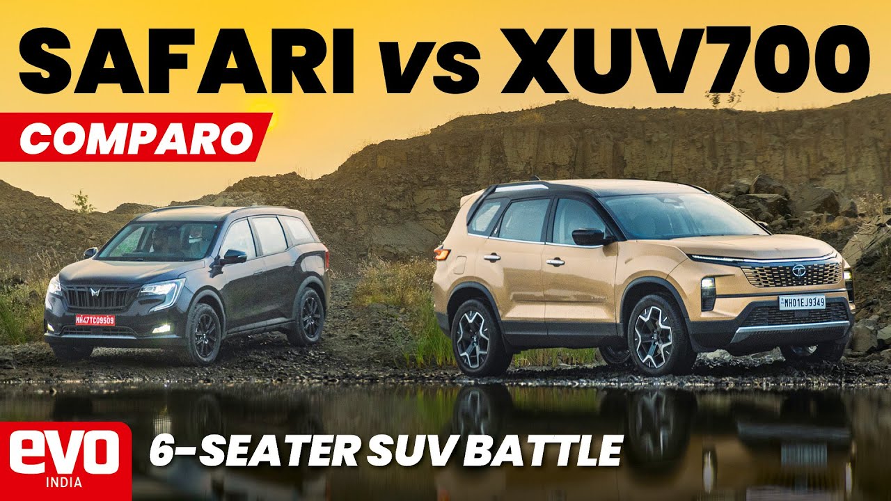 Tata Safari против Mahindra XUV700 | Передний привод против полного привода | Сравнение 6-местных...