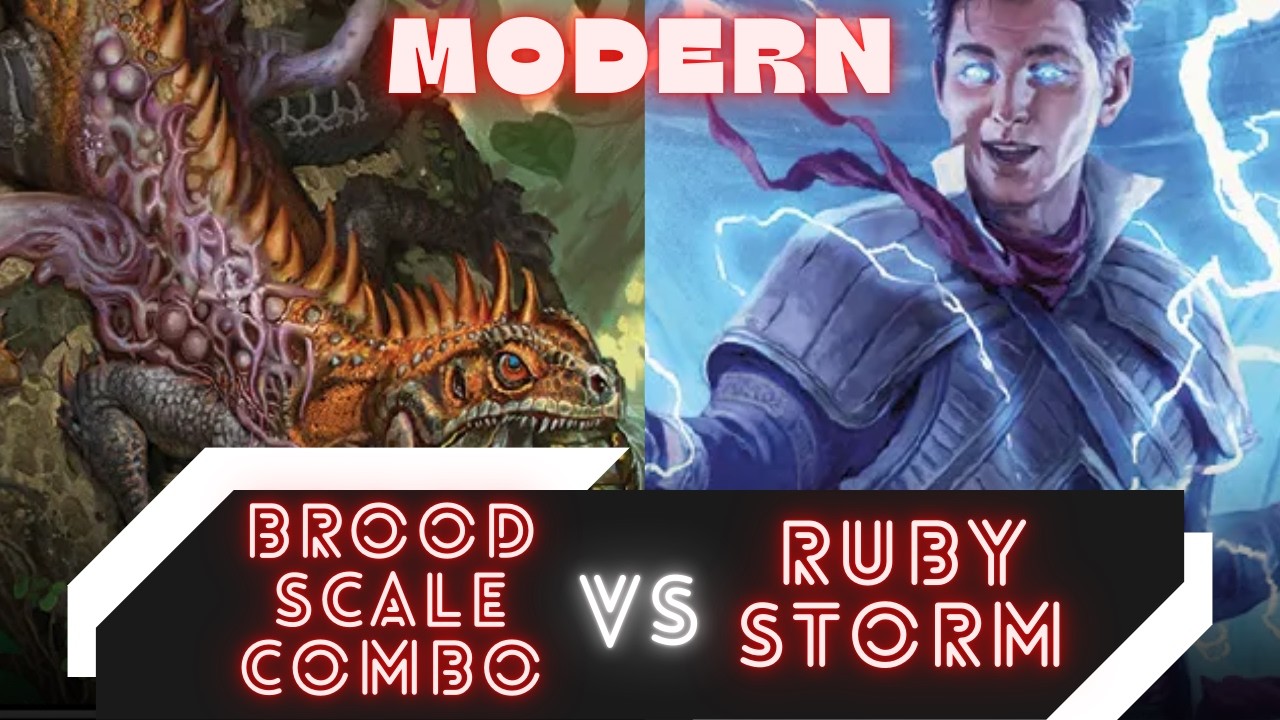 Modern MTG: Broodscale Combo vs Ruby Storm | Magic: The Gathering Gameplay