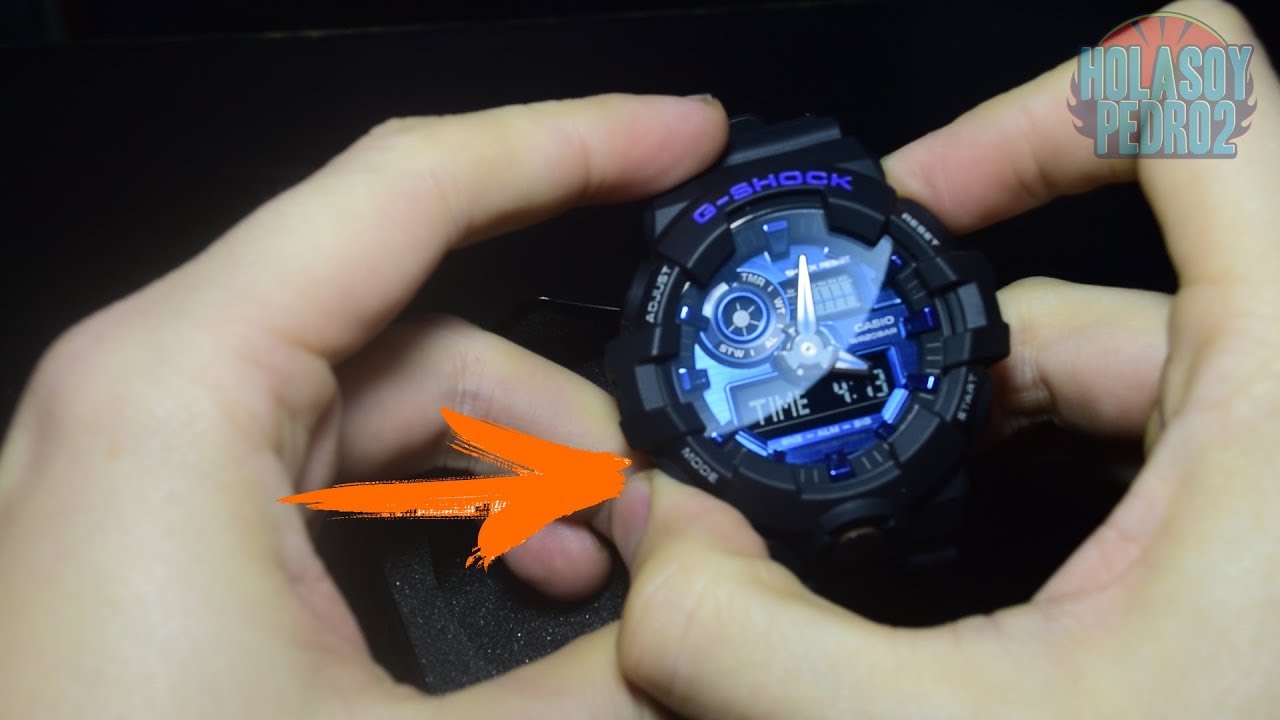 Cómo Ajustar Fecha, Hora y Sincronizar Manecillas en Casio G-SHOCK GA-710 – Guía Paso a Paso