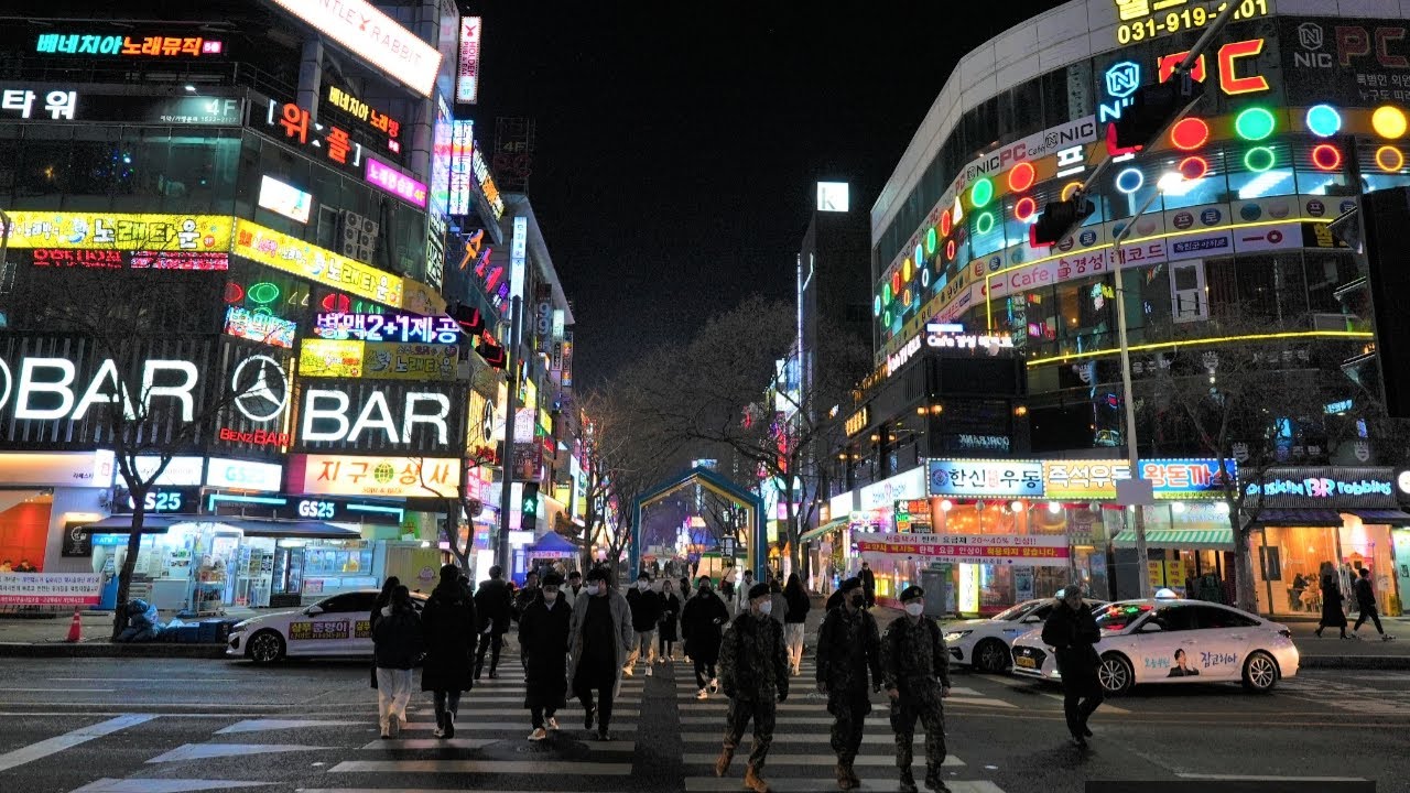 🌃LaFesta Ilsan, the representative street of Goyang City | Ilsan Korea 4K HDR