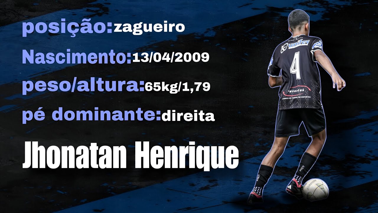 DVD- jogador de futebol/zagueiro/Jhonatan Henrique/2009