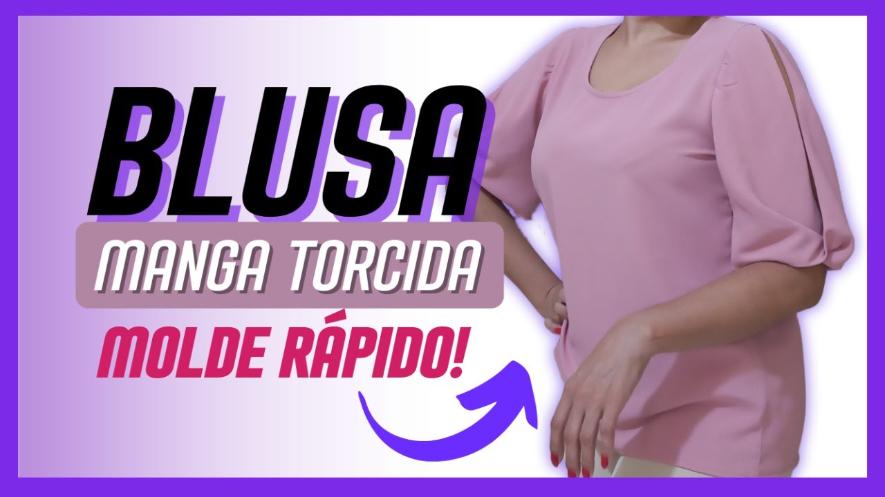 Blusa com Manga TORCIDA  Modelagem