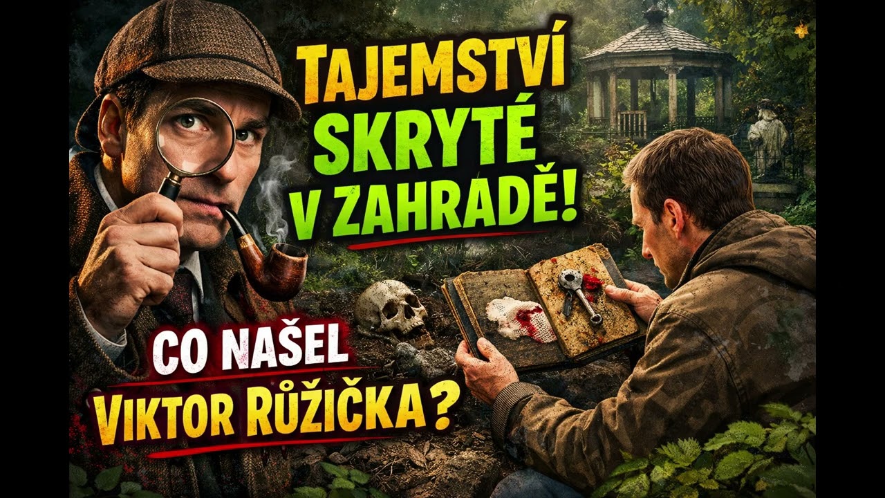 Tajemství skryté v zahradě: Co našel Viktor Růžička? | Sherlock Holmes Audiokniha CZ