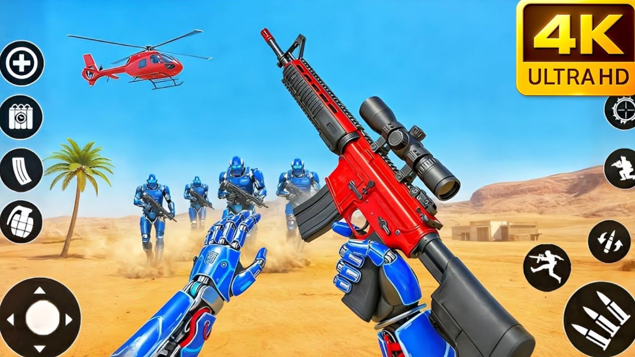 Snow Storm Mission 31–35 💥 FPS Robot Shooting Career Mode Walkthrough