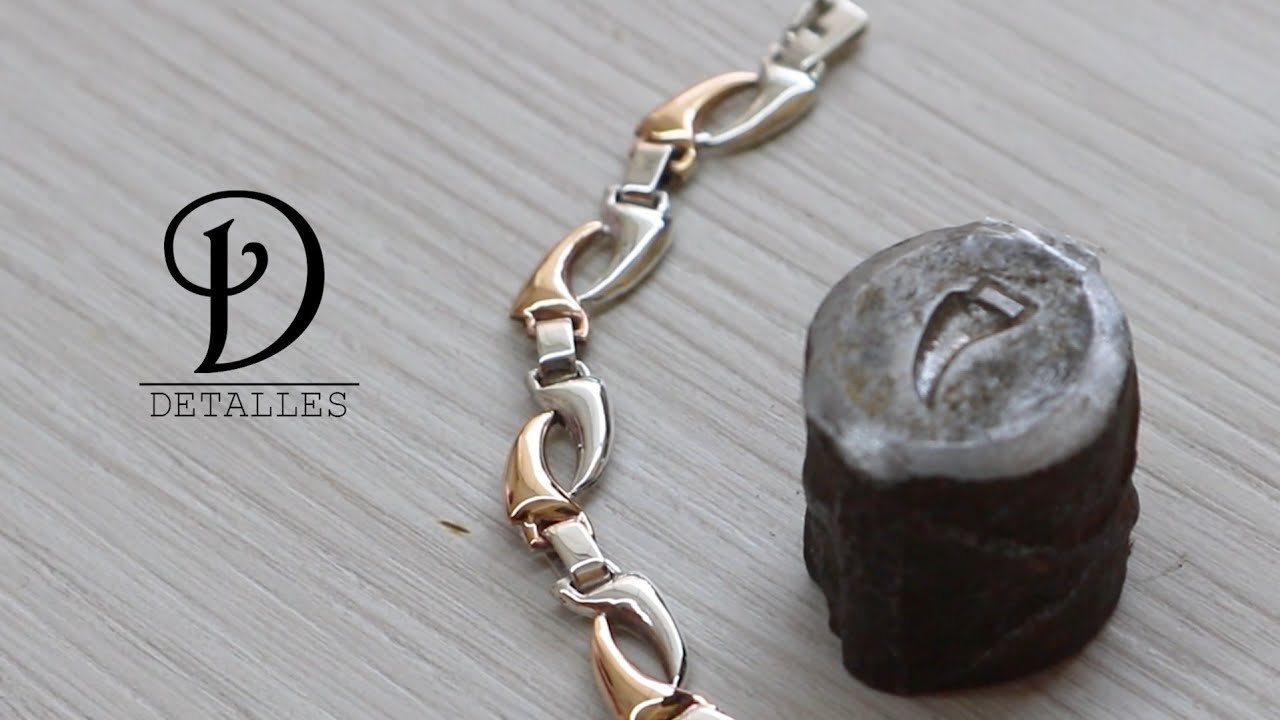 Pulsera Diente de León de Plata con Oro/Silver with Gold Dandelion Bracelet