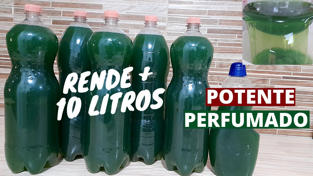 ECONOMIZE MUITO - FAÇA MAIS DE 10 LITROS DE DESINFETANTE  -  POTENTE E PERFUMADO - GASTANDO POUCO