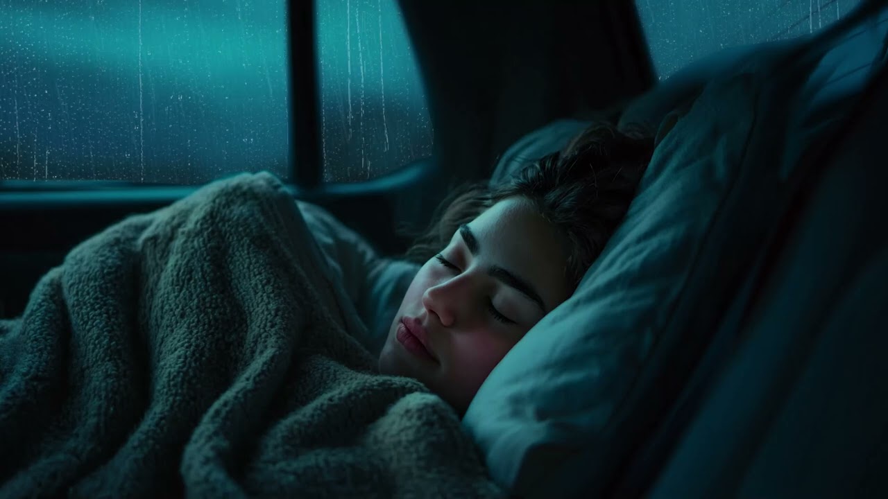 Powerful Night Storm | Heavy Rain & Thunder on Car for Deep Sleep