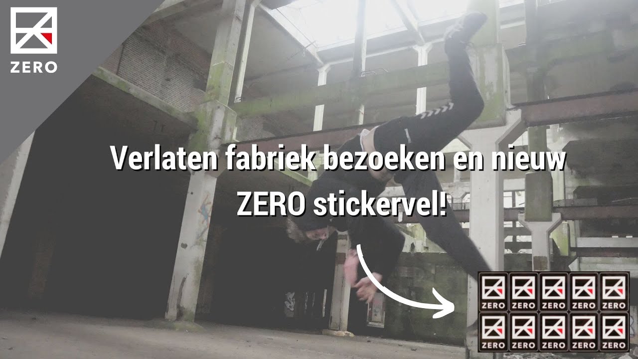 Verlaten fabriek bezocht?! en nieuwe ZERO stickervellen!!