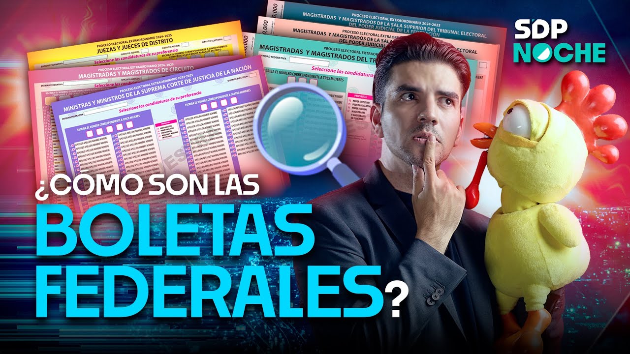 PONCHO GUTIÉRREZ explica 🤓 cómo son las BOLETAS federales para VOTAR,  en SDPnoche 🌙