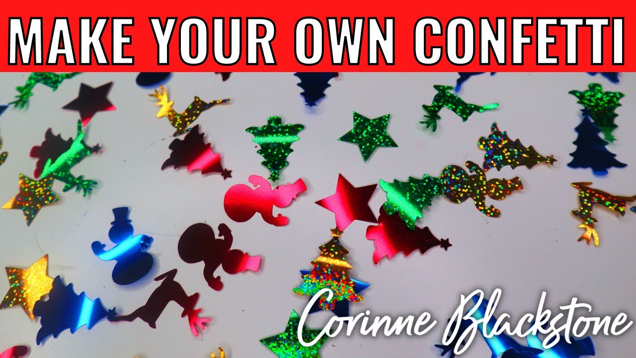 Make your own DIY confetti Cricut Table Scatter snow globe tumbler wedding decorations - Party foil