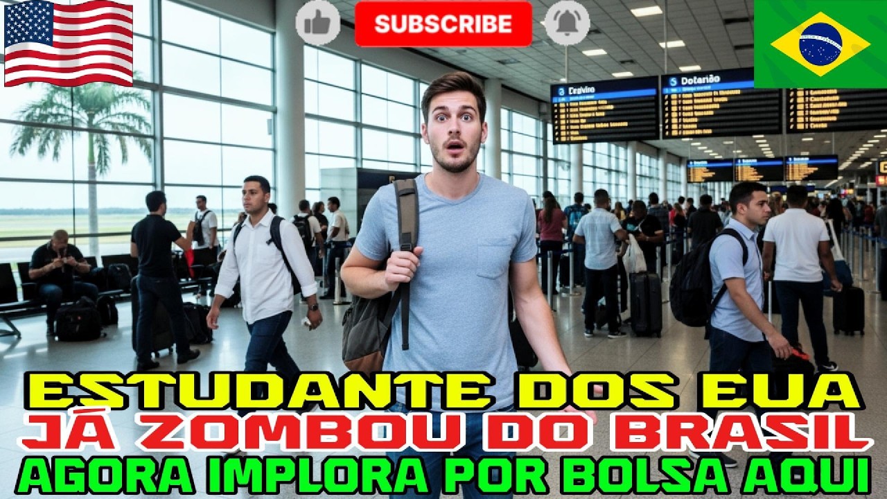 Americano que zombou do Brasil agora implora por bolsa de estudos 🔥🇧🇷