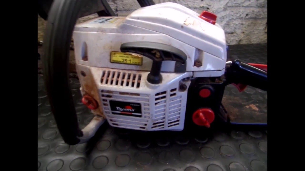 DTS - Motosserra Toyama TCS46H - Pega e afoga - Limpeza e Regulagem do Carburador - Testes